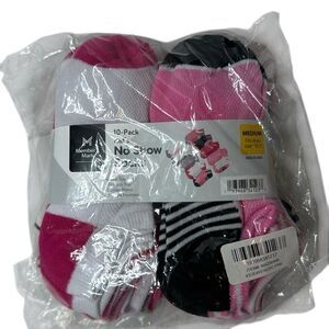 Member Mark Girl’s No Show Pack said stem Socks. Size 10-3.